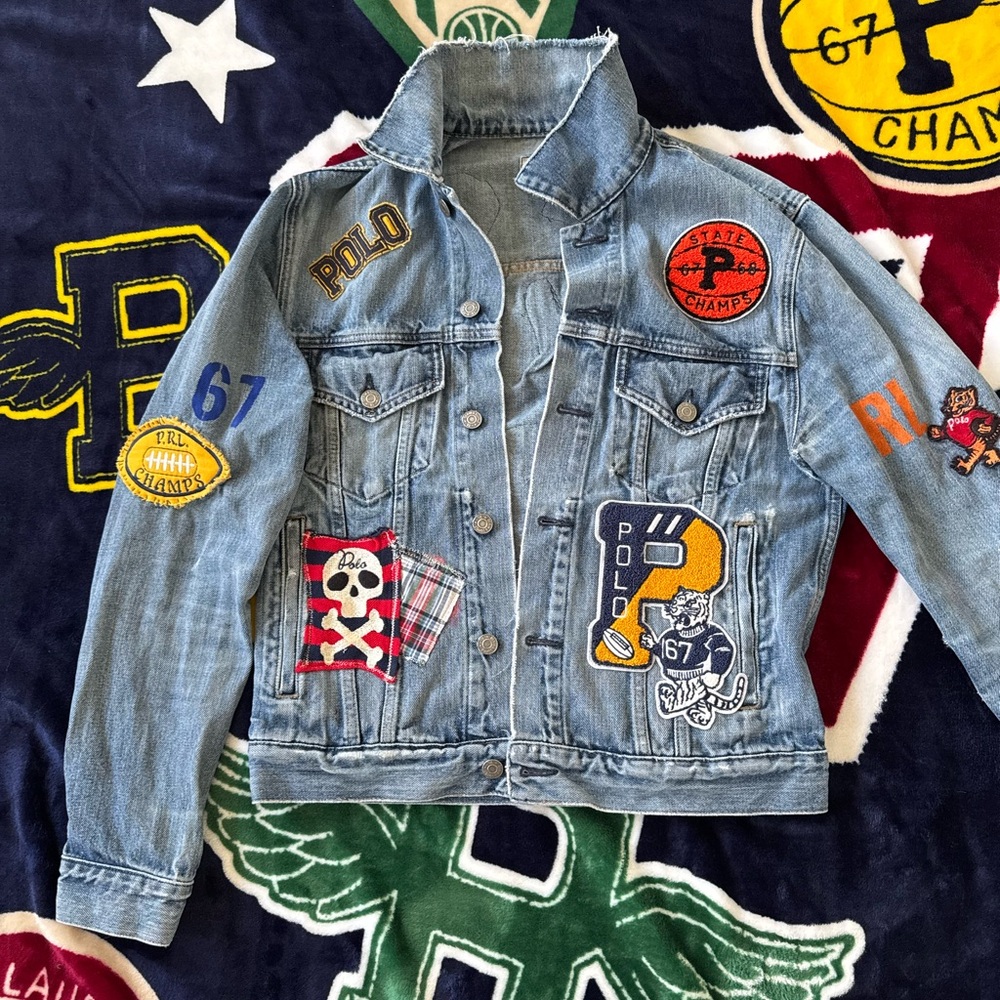 Polo by Ralph Lauren Men S Jacket Varsity Patches